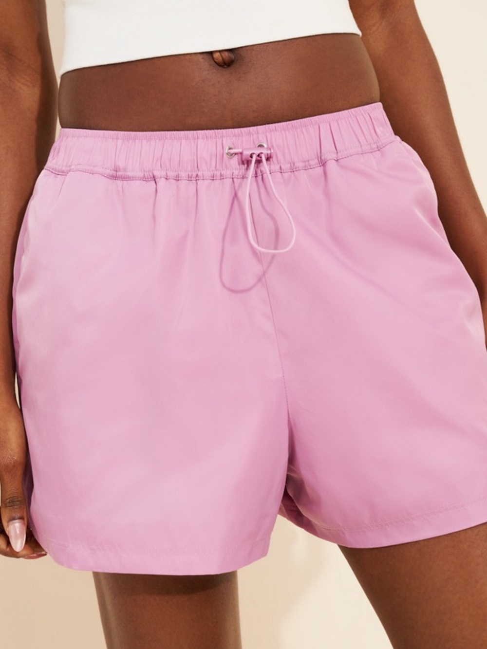 Light Pink Athletic Swim Shorts